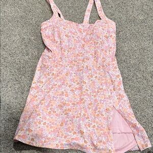 JoyLab Pink Floral Mini Dress